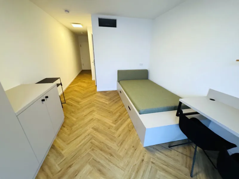 Sehr helle Dachgeschosswohnung voll möbliert mit EBK und Balkon!